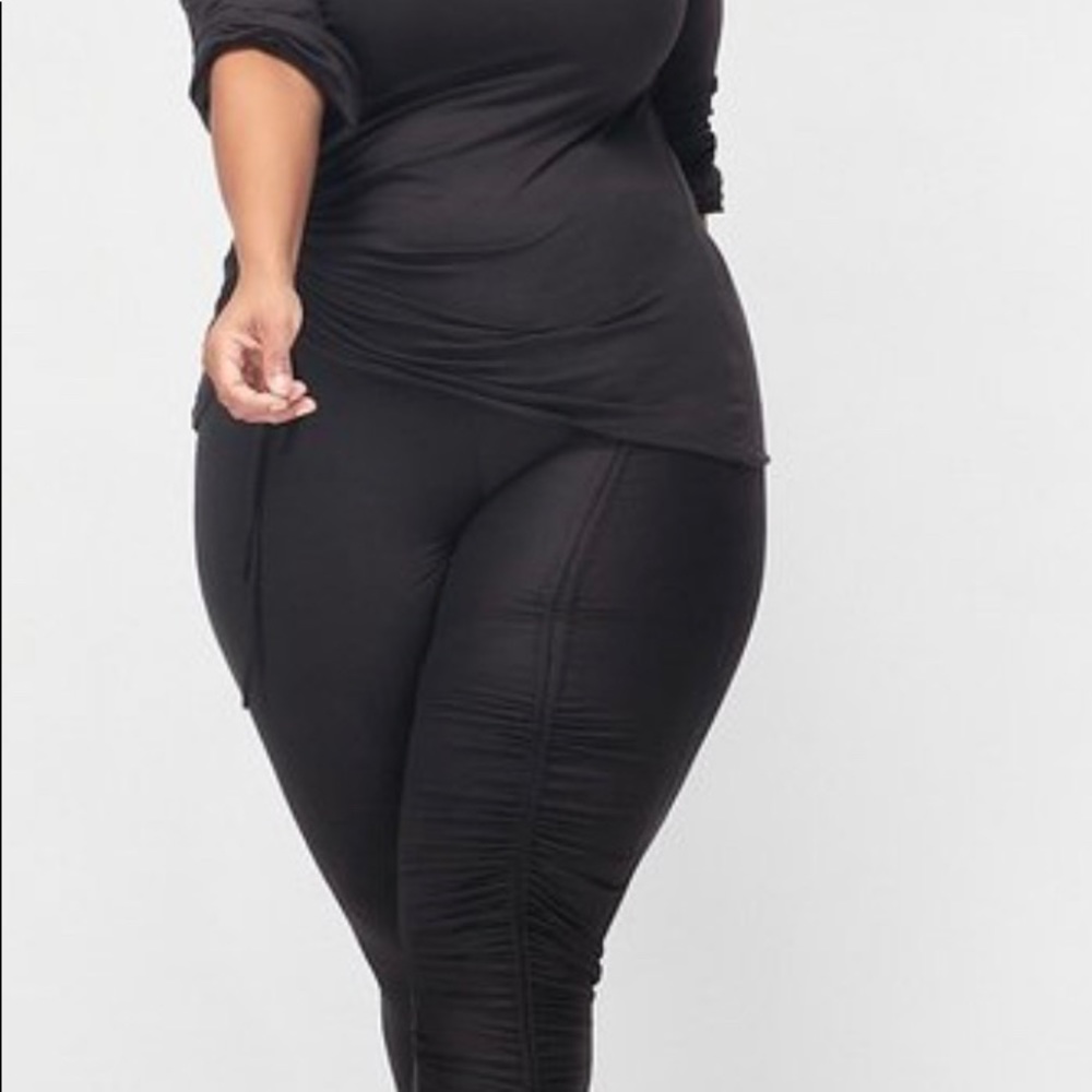 2 Piece Ruching L/Sleeve Top and Pant Set - Picture 5 of 5